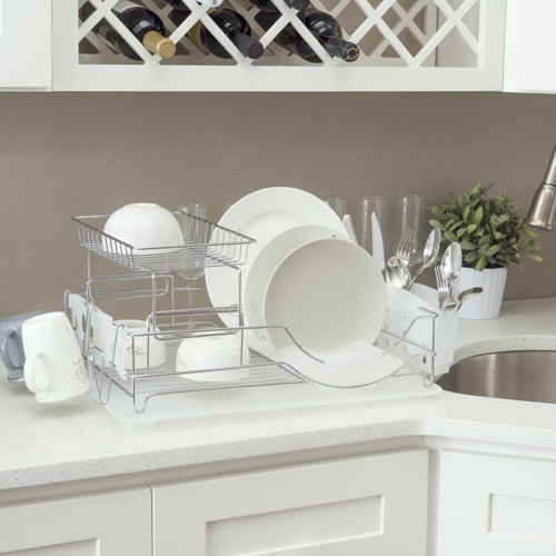 Prep & Savour Stainless Steel Countertop Dish Rack & Reviews Wayfair